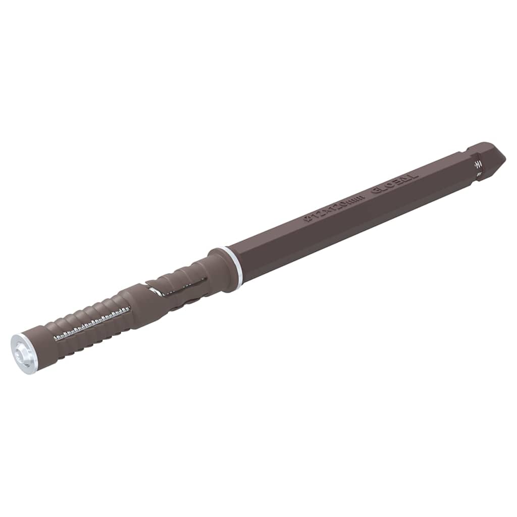 vidaXL Βραχίονες Floating Shelf 12 pcs Καφέ Ø12 x 190 mm Ατσάλι