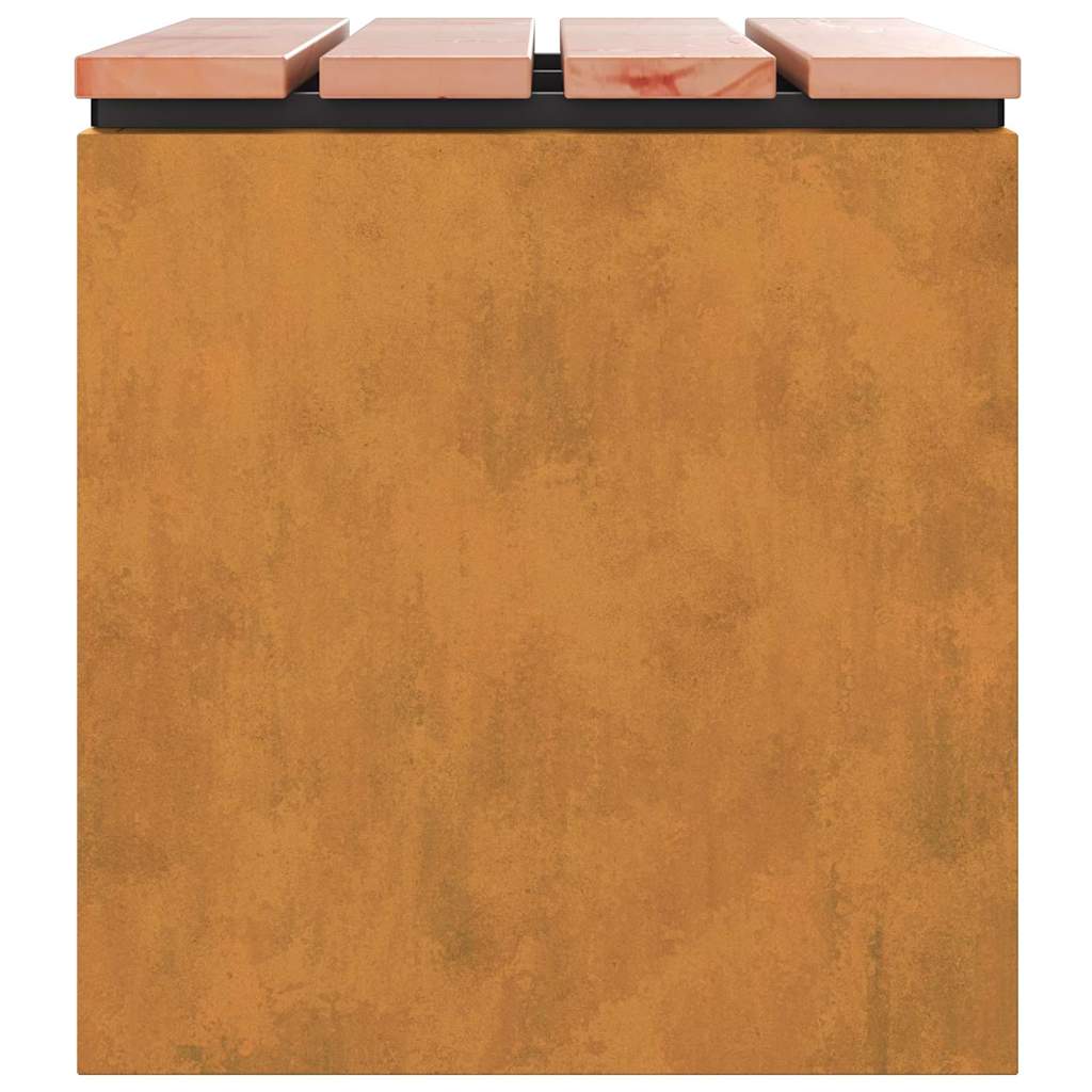 vidaXL Παγκάκι κήπου Σκ rusty 60 x 40 x 43 εκ