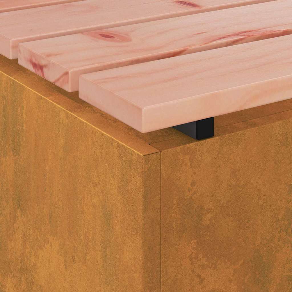 vidaXL Παγκάκι κήπου Σκ rusty 80 x 40 x 43 εκ