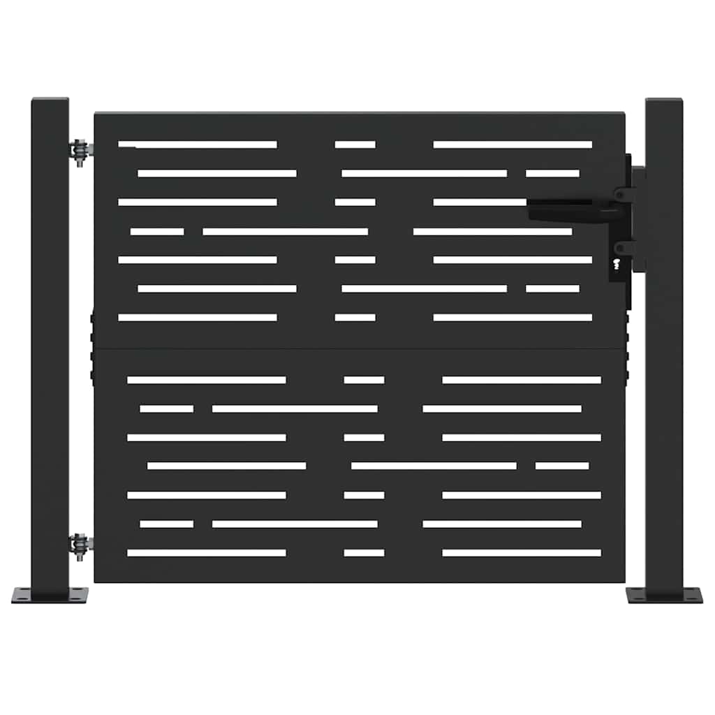 vidaXL Πύλη Κήπου, Πύλη Κήπου 105x75 εκ. Σιδηροκορτών Τετράγωνη Σχεδίαση