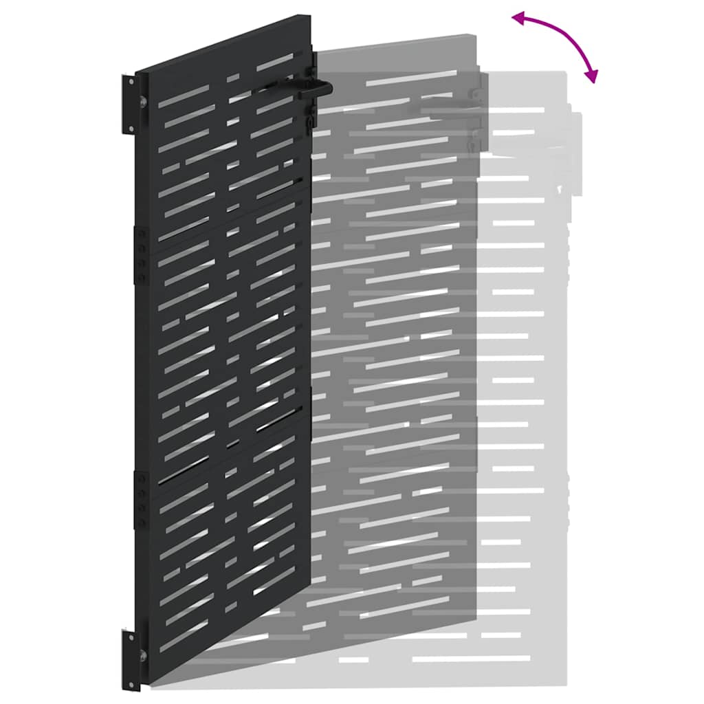 vidaXL Πύλη Κήπου, Πύλη Κήπου 105x75 εκ. Σιδηροκορτών Τετράγωνη Σχεδίαση