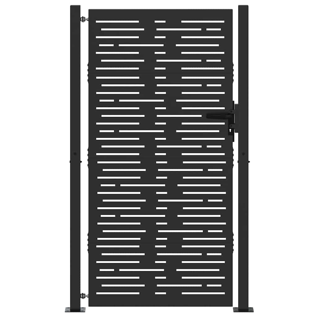 vidaXL Πύλη Κήπου, Πύλη Κήπου 105x75 εκ. Σιδηροκορτών Τετράγωνη Σχεδίαση