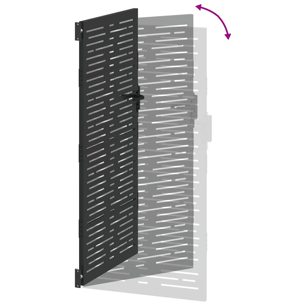 vidaXL Πύλη Κήπου, Πύλη Κήπου 105x75 εκ. Σιδηροκορτών Τετράγωνη Σχεδίαση