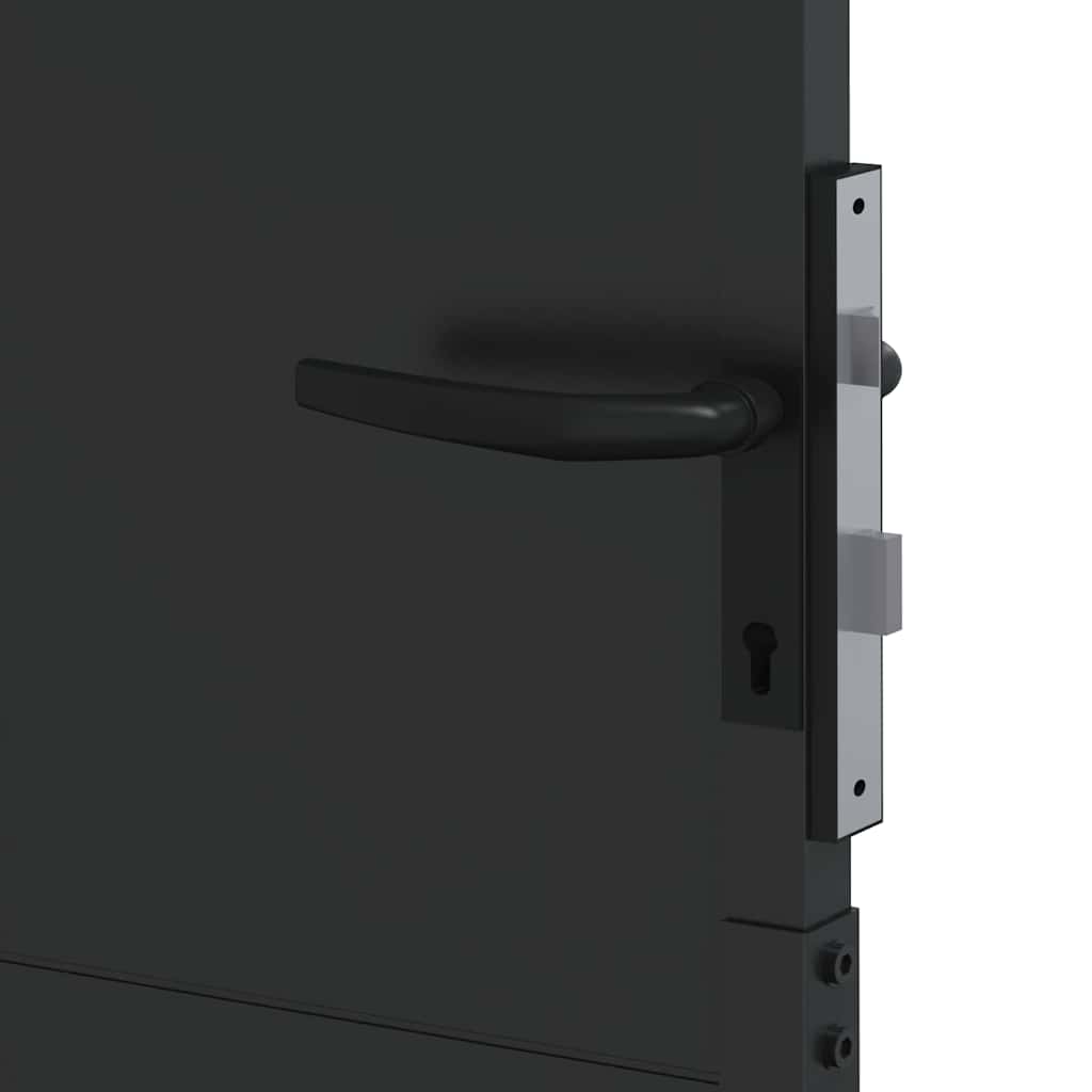 vidaXL Πύλη Κήπου, Πύλη Κήπου 105x200 εκ. από Corten Ατσάλι Μαύρο