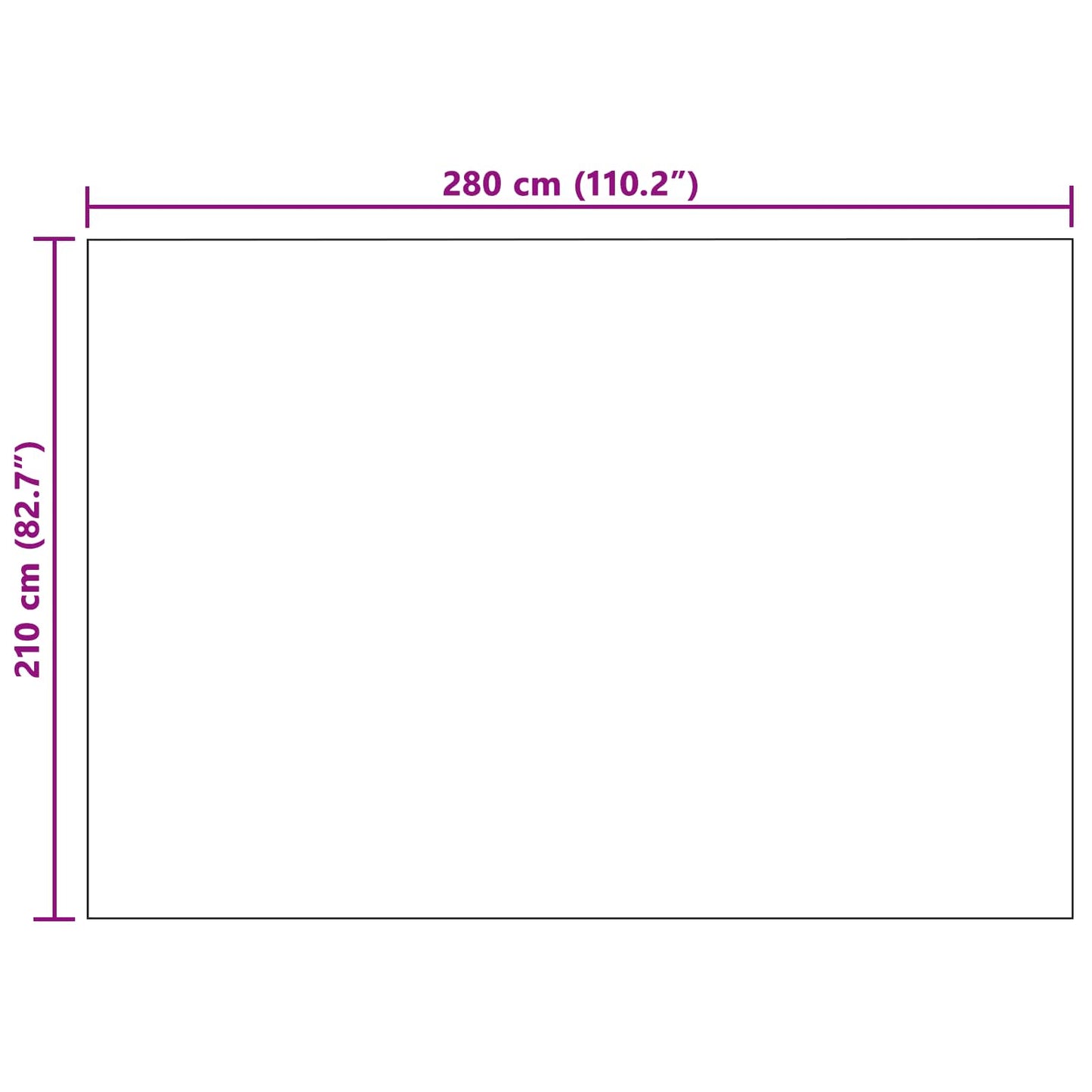 vidaXL Ριχτάρια 6 pcs Κρεμ 280 x 210 εκ. Μαλλί