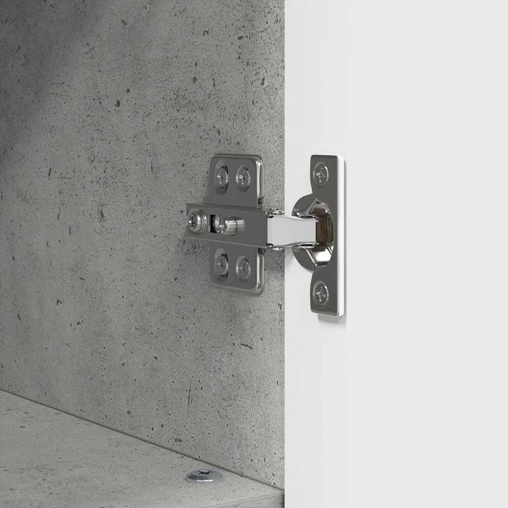 vidaXL Σετ Επίπλων Μπάνιου 3 pcs Γκρι σκυροδέματος 76,5 x 35 x 64 εκ