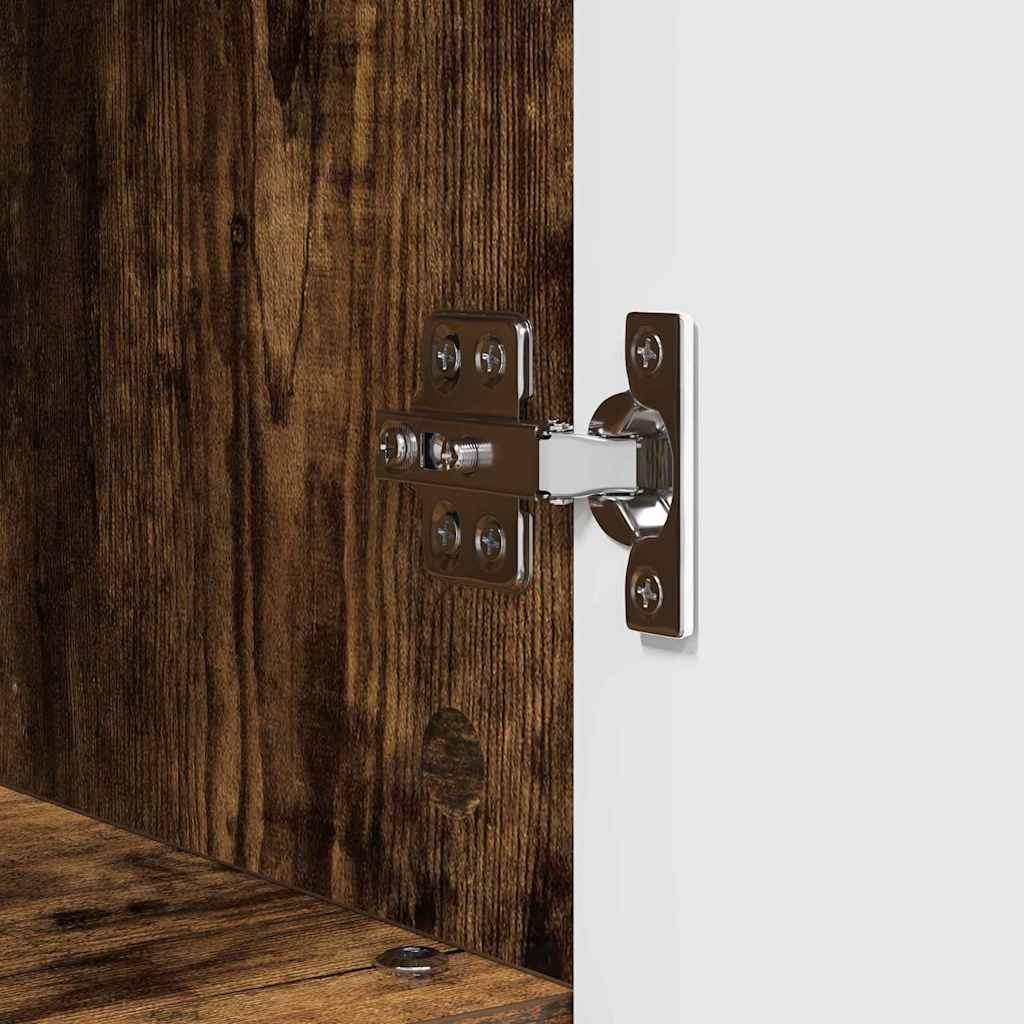 vidaXL Σετ Επίπλων Μπάνιου 3 pcs Καπνιστή δρυς 76,5 x 35 x 64 εκ