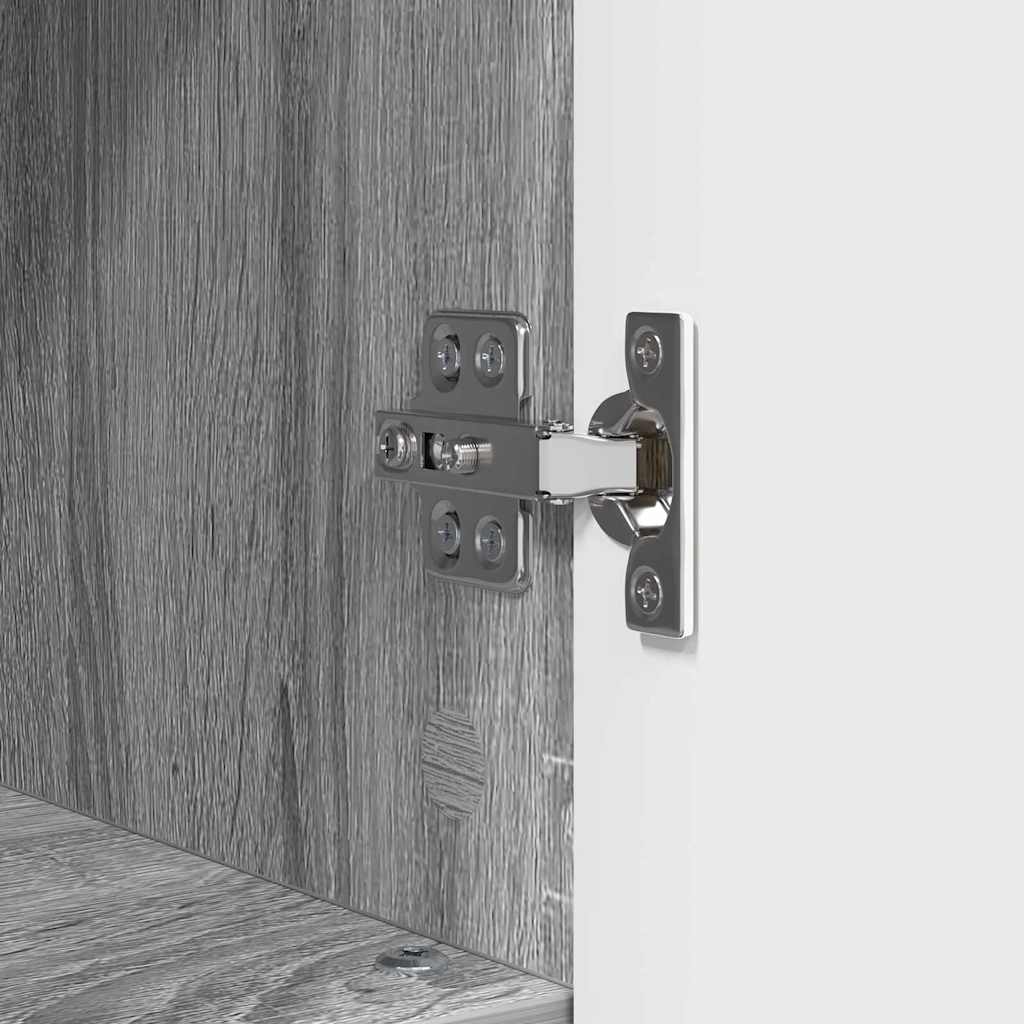 vidaXL Σετ Επίπλων Μπάνιου με ράφι 3 pcs Γκρι sonoma 76,5 x 35 x 64 εκ