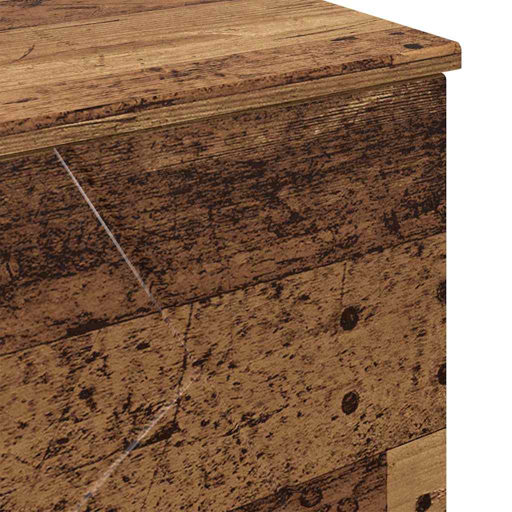 vidaXL Σετ Επίπλων Μπάνιου με ράφι 3 pcs Παλαιό ξύλο 76,5 x 35 x 64 εκ