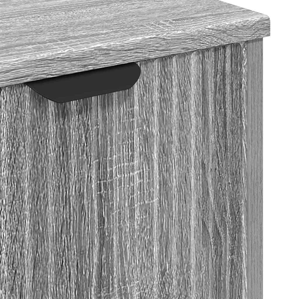 vidaXL Σετ Επίπλων Μπάνιου 3 τμχ. Γκρίζο Σονομα 39,5 x 36 x 88 εκ