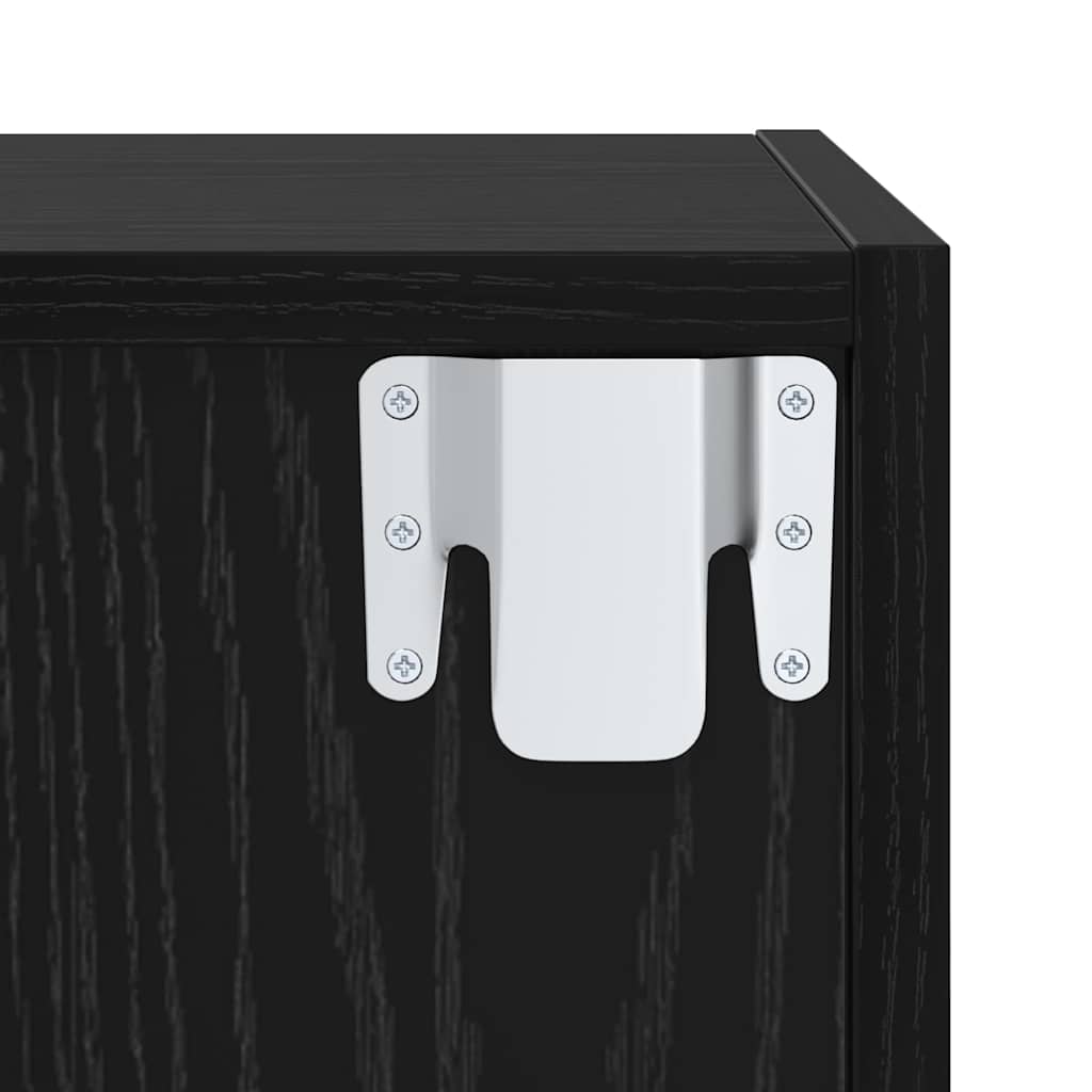 vidaXL Σετ επίπλου τηλεόρασης 4 pcs Μαύρη δρυς 37 x 37 x 142.5 εκ