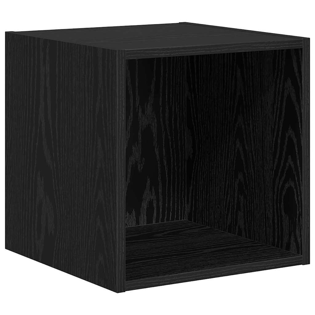 vidaXL Σετ επίπλου τηλεόρασης 4 pcs Μαύρη δρυς 37 x 37 x 142.5 εκ