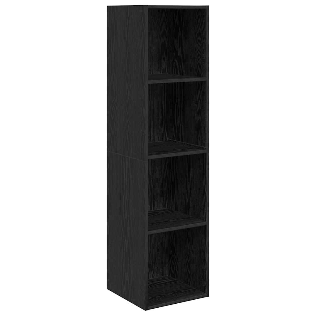 vidaXL Σετ επίπλου τηλεόρασης 4 pcs Μαύρη δρυς 37 x 37 x 142.5 εκ