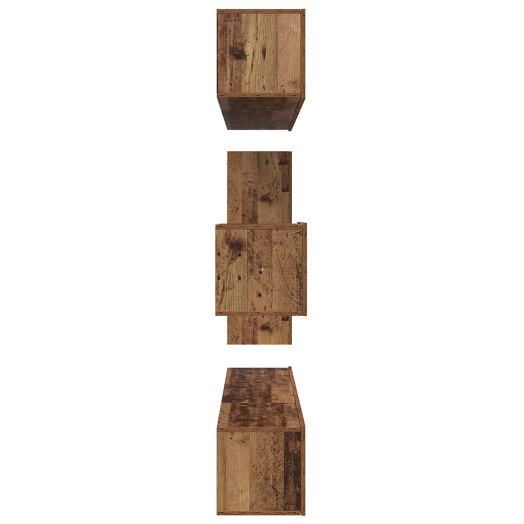 vidaXL Σετ επίπλου τηλεόρασης 8 pcs Παλαιό ξύλο 30.5 x 30 x 90 cm