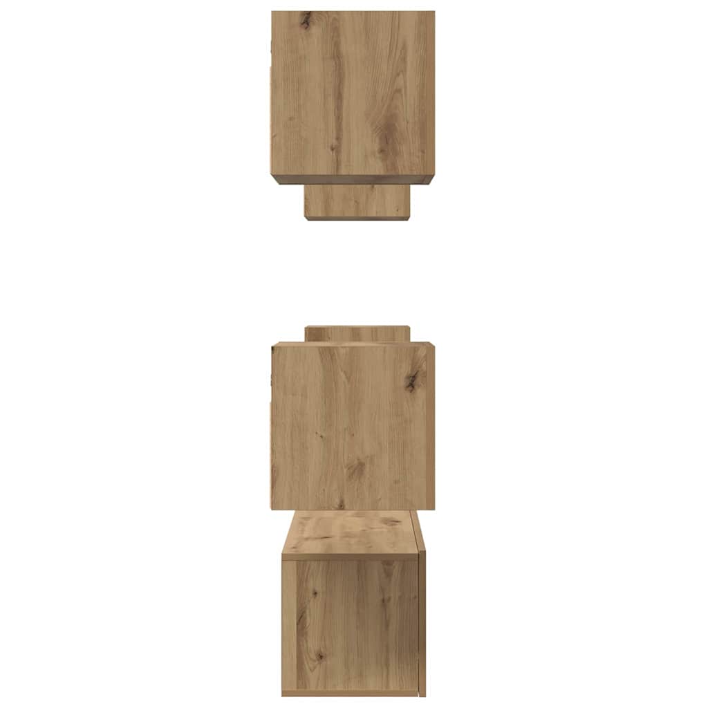 vidaXL Σετ επίπλου τηλεόρασης 6 pcs artisan δρυς 60 x 30 x 30 cm
