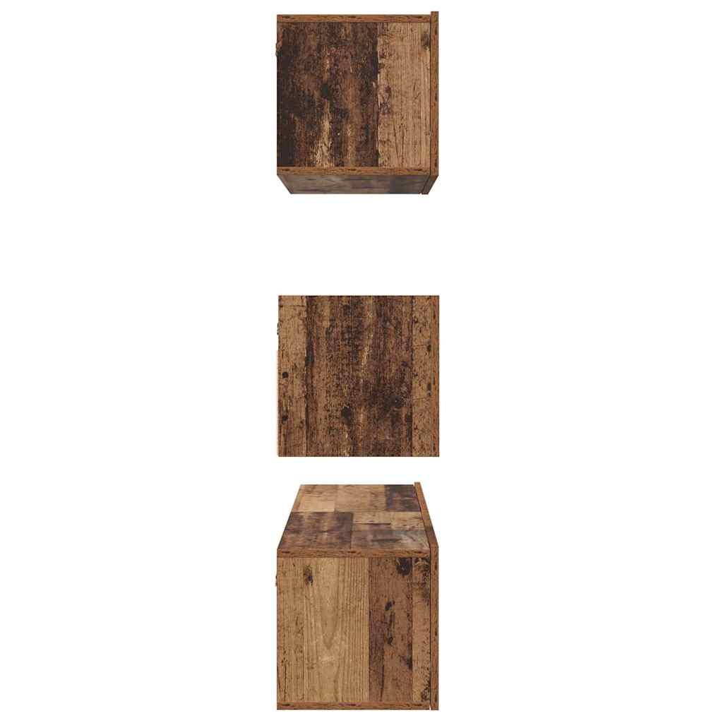 vidaXL Σετ επίπλου τηλεόρασης 4 pcs Παλαιό ξύλο 60 x 30 x 30 cm