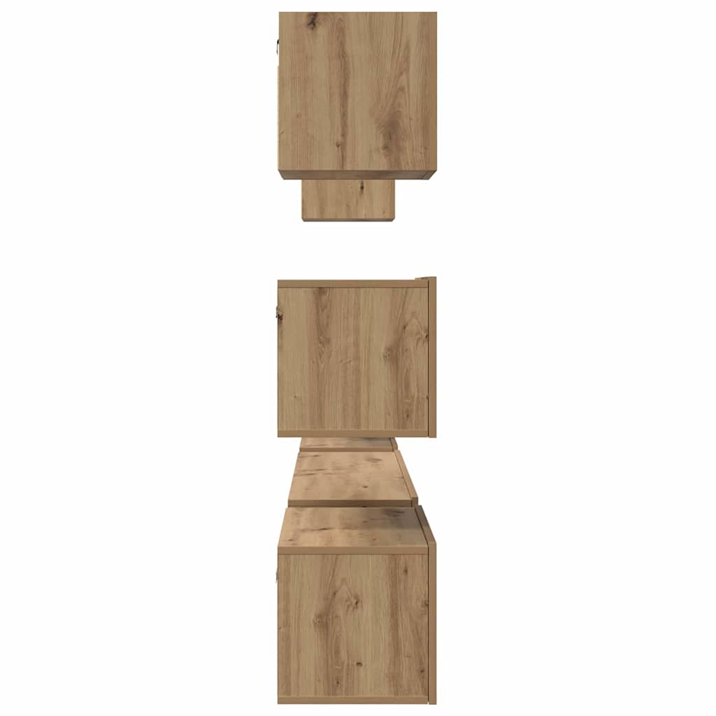 vidaXL Σετ επίπλου τηλεόρασης 8 pcs artisan δρυς 60 x 30 x 30 cm