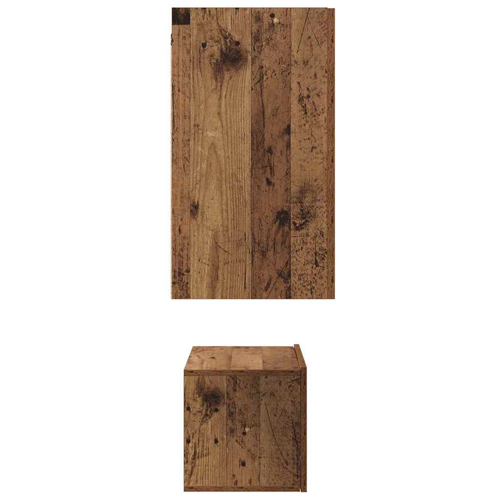vidaXL Σετ επίπλου τηλεόρασης 3 pcs Παλαιό ξύλο 60 x 30 x 30 cm