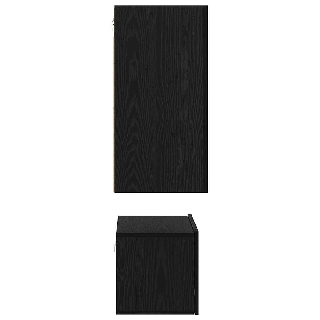 vidaXL Σετ επίπλου τηλεόρασης 3 pcs Μαύρη δρυς 60 x 30 x 30 cm
