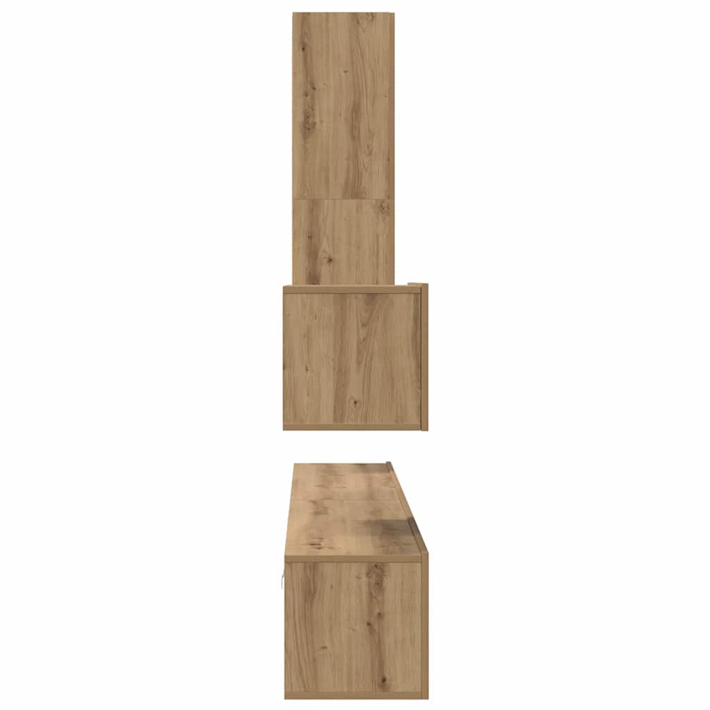 vidaXL ΣΕΤ ΒΑΘΜΟΛΟΓΗΣΗΣ ΤΗΛΕΟΡΑΣΗΣ 4 pcs artisan δρυς 200 x 30 x 30 cm