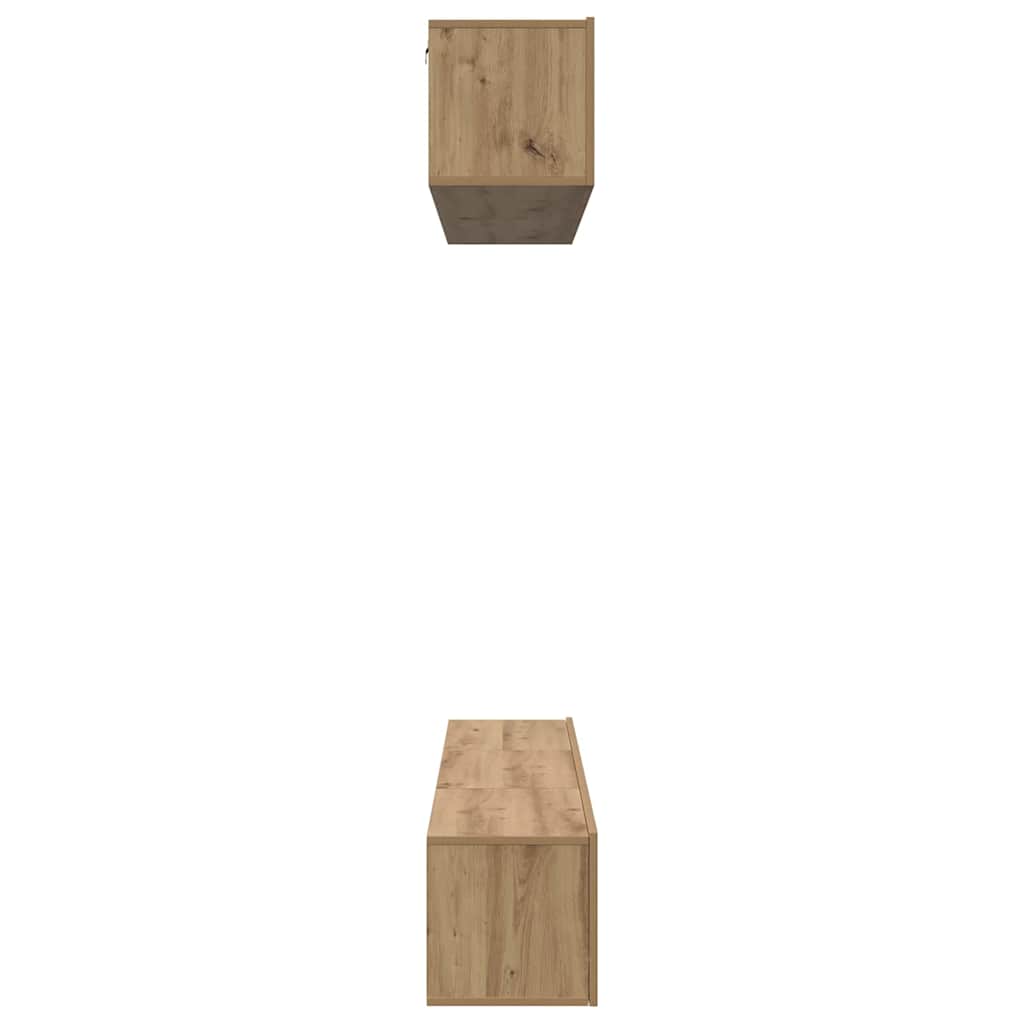 vidaXL Σετ επίπλου τηλεόρασης 5 pcs artisan δρυς 100 x 30 x 30 cm