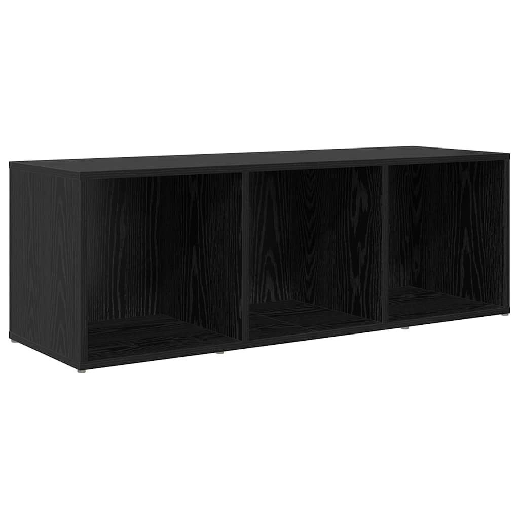 vidaXL Ντουλάπι TV 3 pcs Μαύρο 107 x 35 x 37 cm Επεξεργασμένο ξύλο