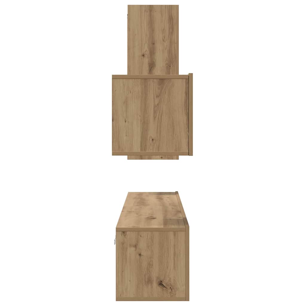 vidaXL Σετ επίπλου τηλεόρασης 4 pcs artisan δρυς 30.5 x 30 x 90 cm