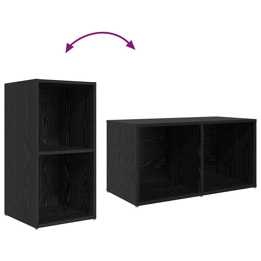 vidaXL ΣΕΤ ΒΑΘΜΟΛΟΓΗΣΗΣ ΤΗΛΕΟΡΑΣΗΣ 8 pcs Μαύρη Οξυά 37 x 35 x 72 εκ.