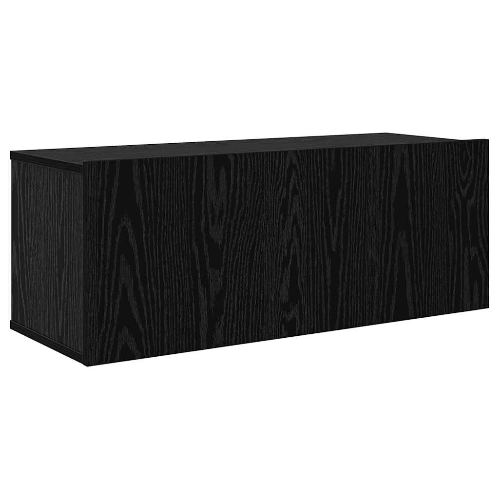 vidaXL Σετ επίπλου τηλεόρασης 8 pcs Μαύρη Οξυά Επεξεργασμένο ξύλο