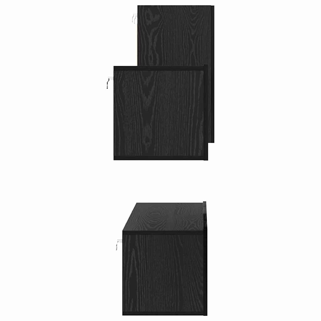vidaXL Σετ επίπλου τηλεόρασης 4 pcs Μαύρη δρυς 30.5 x 30 x 60 εκ.