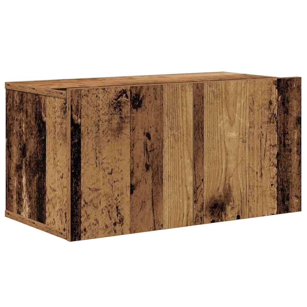vidaXL Σετ επίπλου τηλεόρασης 4 pcs Παλαιό ξύλο 30.5 x 30 x 110 εκ.