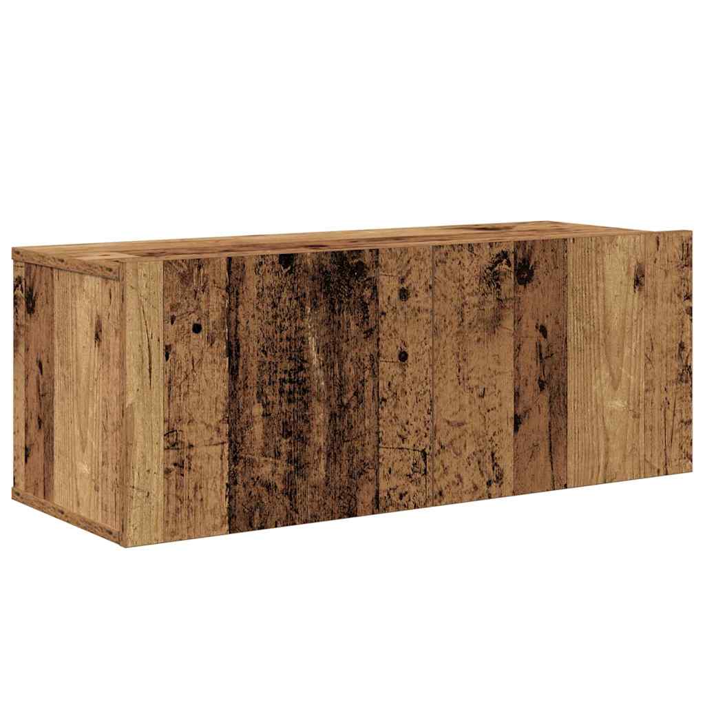 vidaXL Σετ επίπλου τηλεόρασης 4 pcs Παλαιό ξύλο 30.5 x 30 x 110 εκ.
