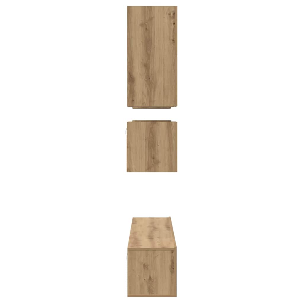 vidaXL Σετ επίπλου τηλεόρασης 8 pcs artisan δρυς 80 x 30 x 30 εκ