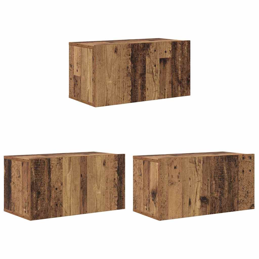 vidaXL Σετ επίπλου τηλεόρασης 8 pcs Παλαιό ξύλο 60 x 30 x 30 cm