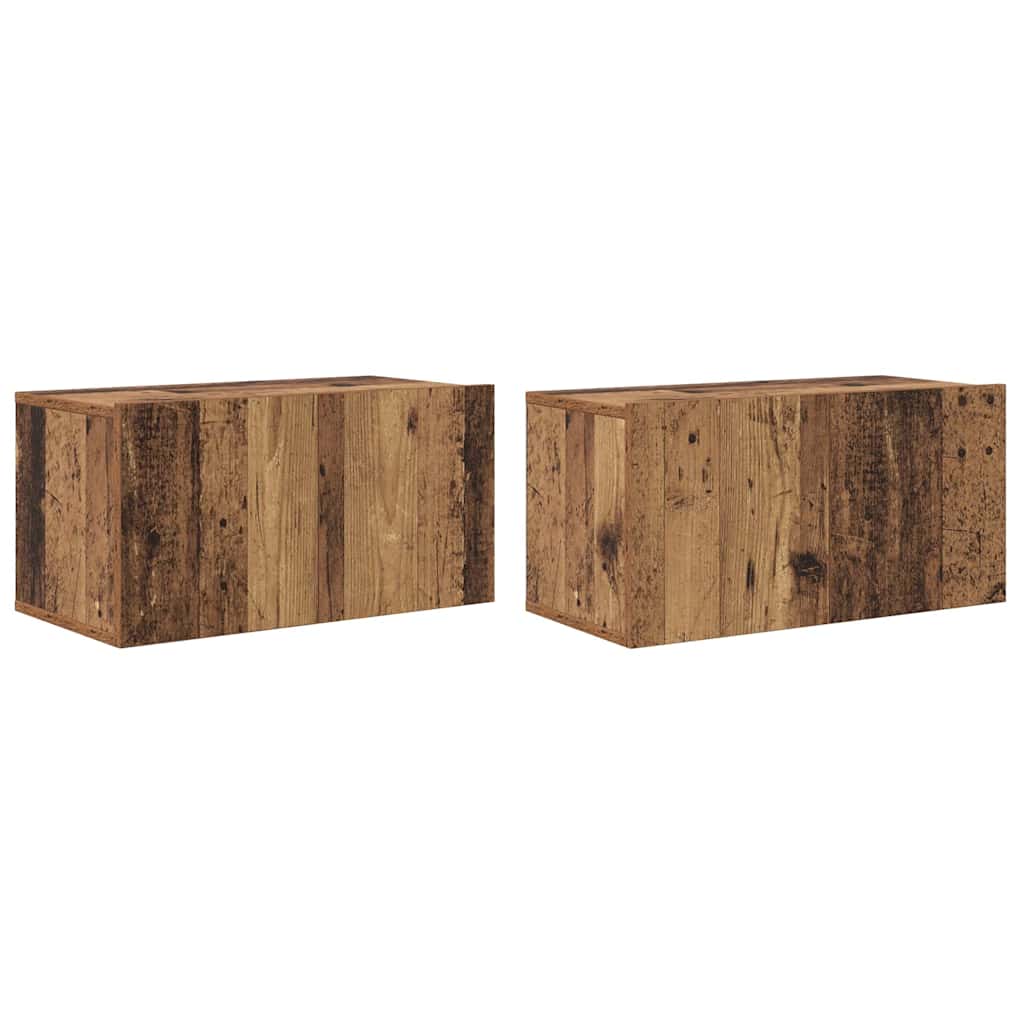 vidaXL Σετ επίπλου τηλεόρασης 8 pcs Παλαιό ξύλο 60 x 30 x 30 cm