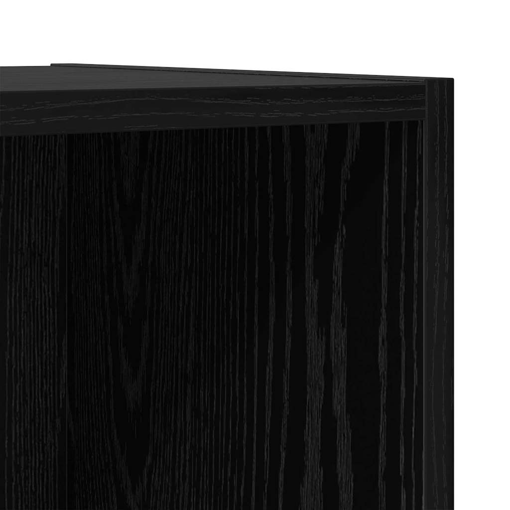 vidaXL Σετ Τηλεοπτικού Κάδου 2 pcs Μαύρη δρυς 37 x 37 x 142.5 εκ