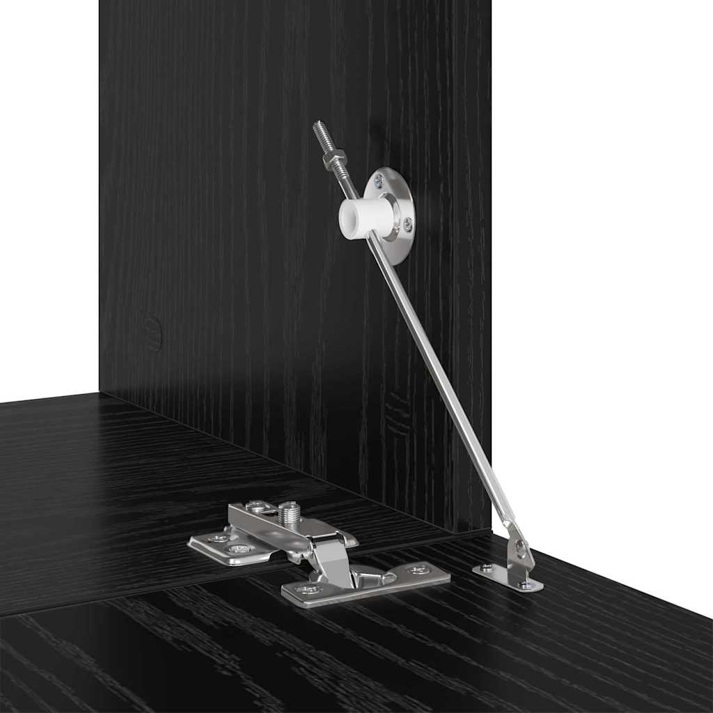 vidaXL Σετ επίπλου τηλεόρασης 8 pcs Μαύρη Δρυς 181 x 30 x 120 εκ