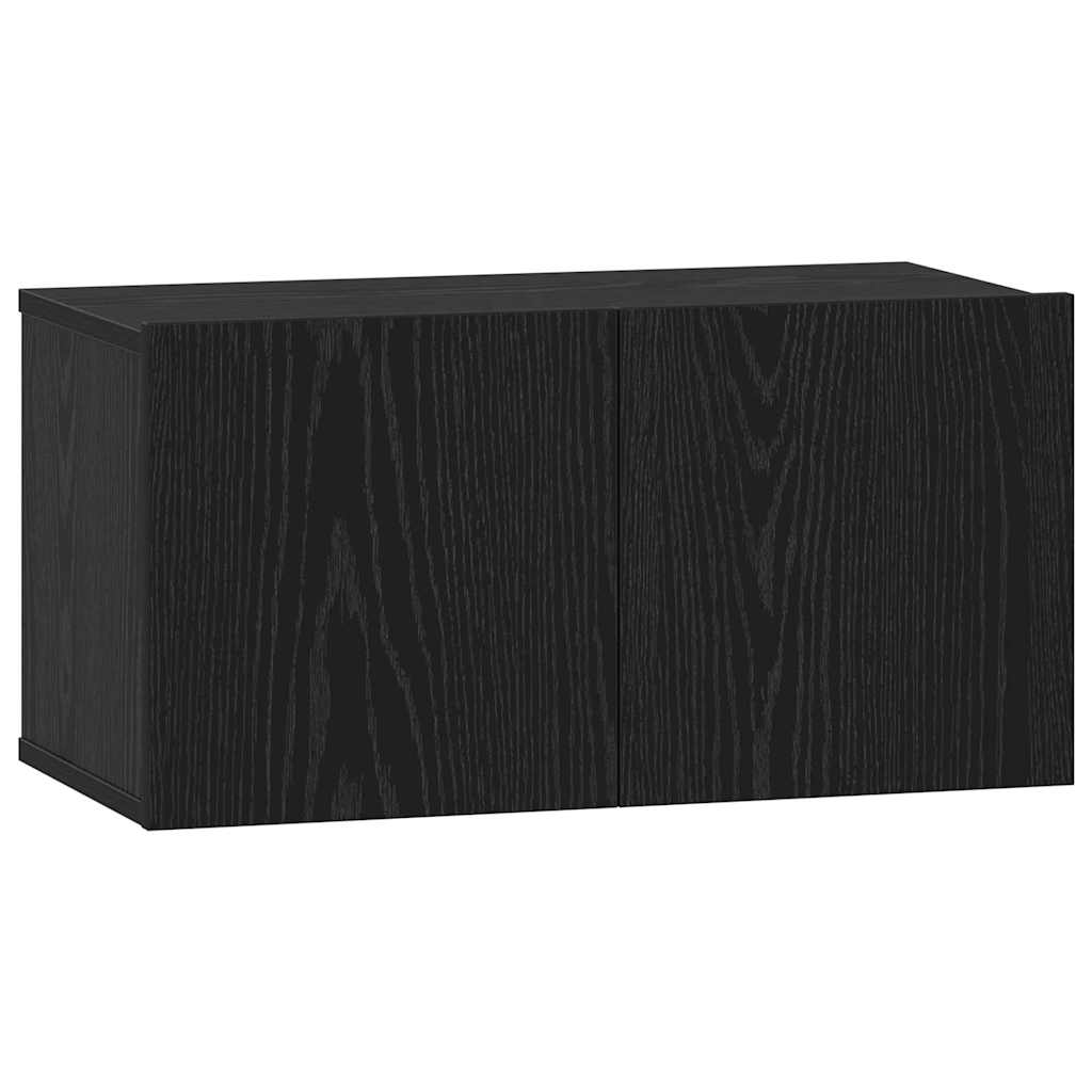 vidaXL Σετ επίπλου τηλεόρασης 8 pcs Μαύρη Δρυς 181 x 30 x 120 εκ