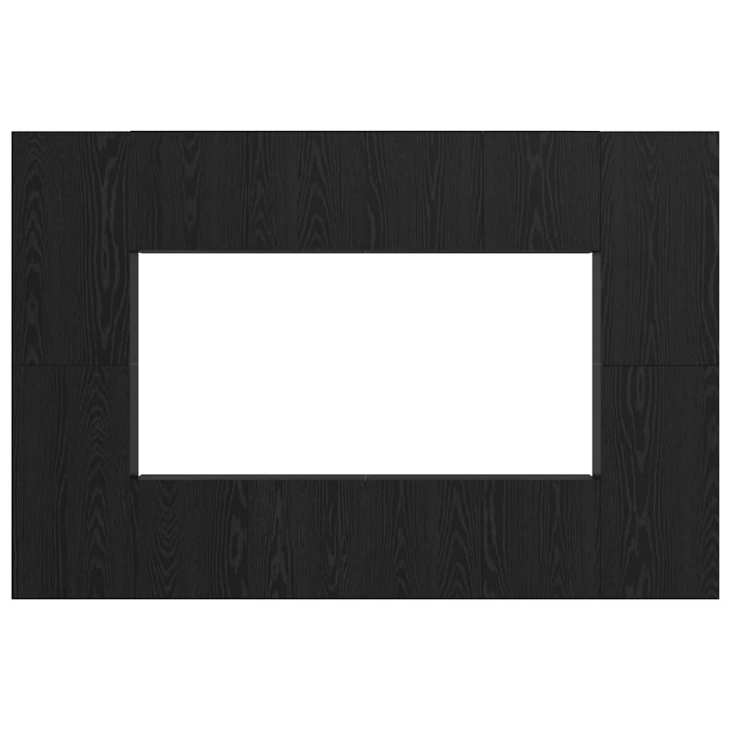 vidaXL Σετ επίπλου τηλεόρασης 8 pcs Μαύρη Δρυς 181 x 30 x 120 εκ