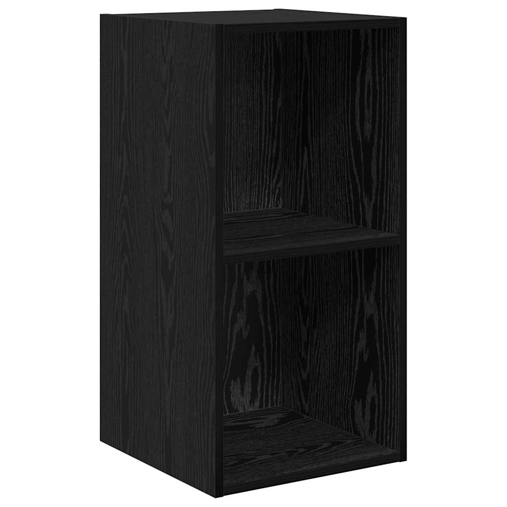 vidaXL Σετ Τηλεοπτικού Κάδου με ράφι 3 pcs Μαύρη δρυς 37 x 37 x 107 εκ