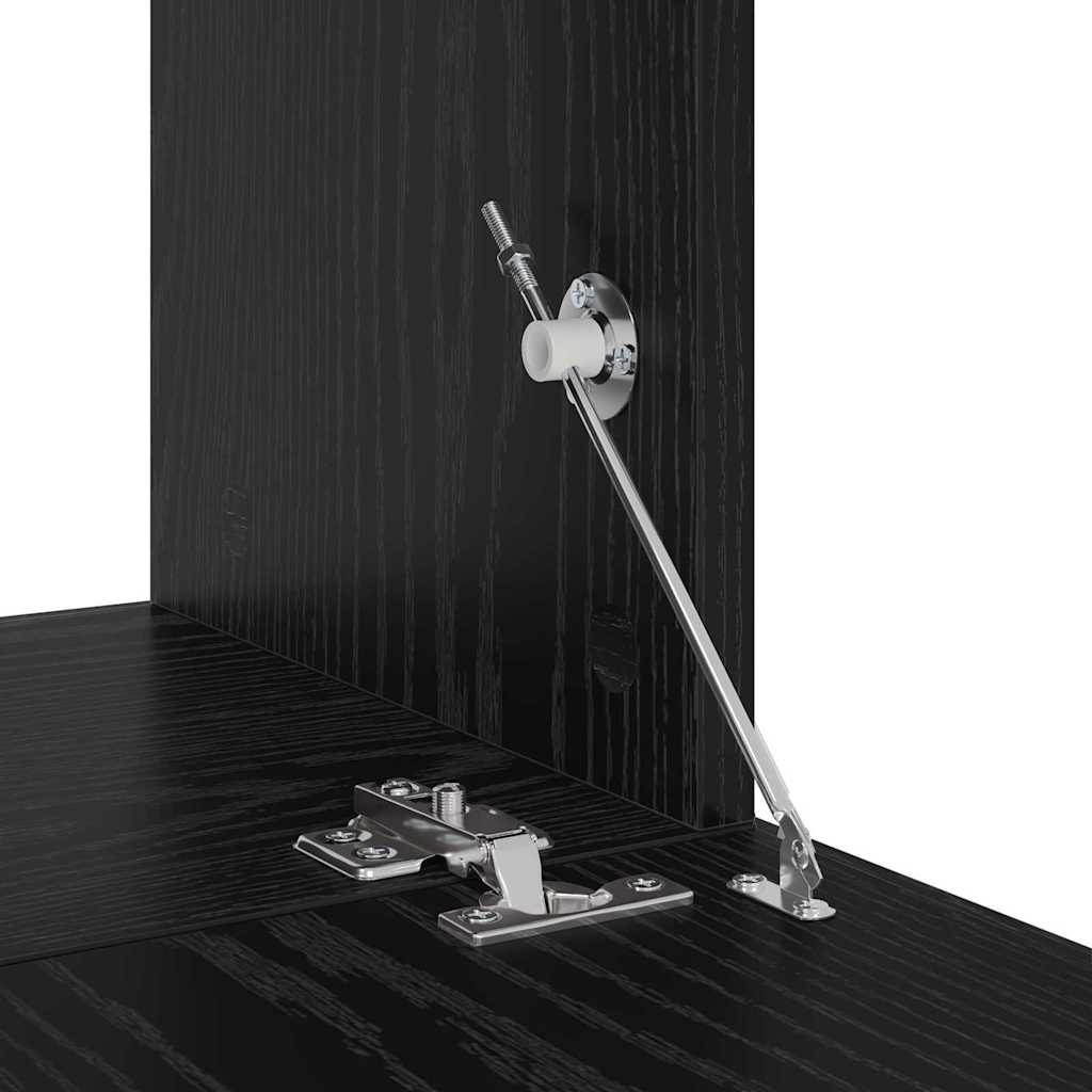 vidaXL Σετ επίπλου τηλεόρασης 2 pcs Μαύρη δρυς Επεξεργασμένο ξύλο