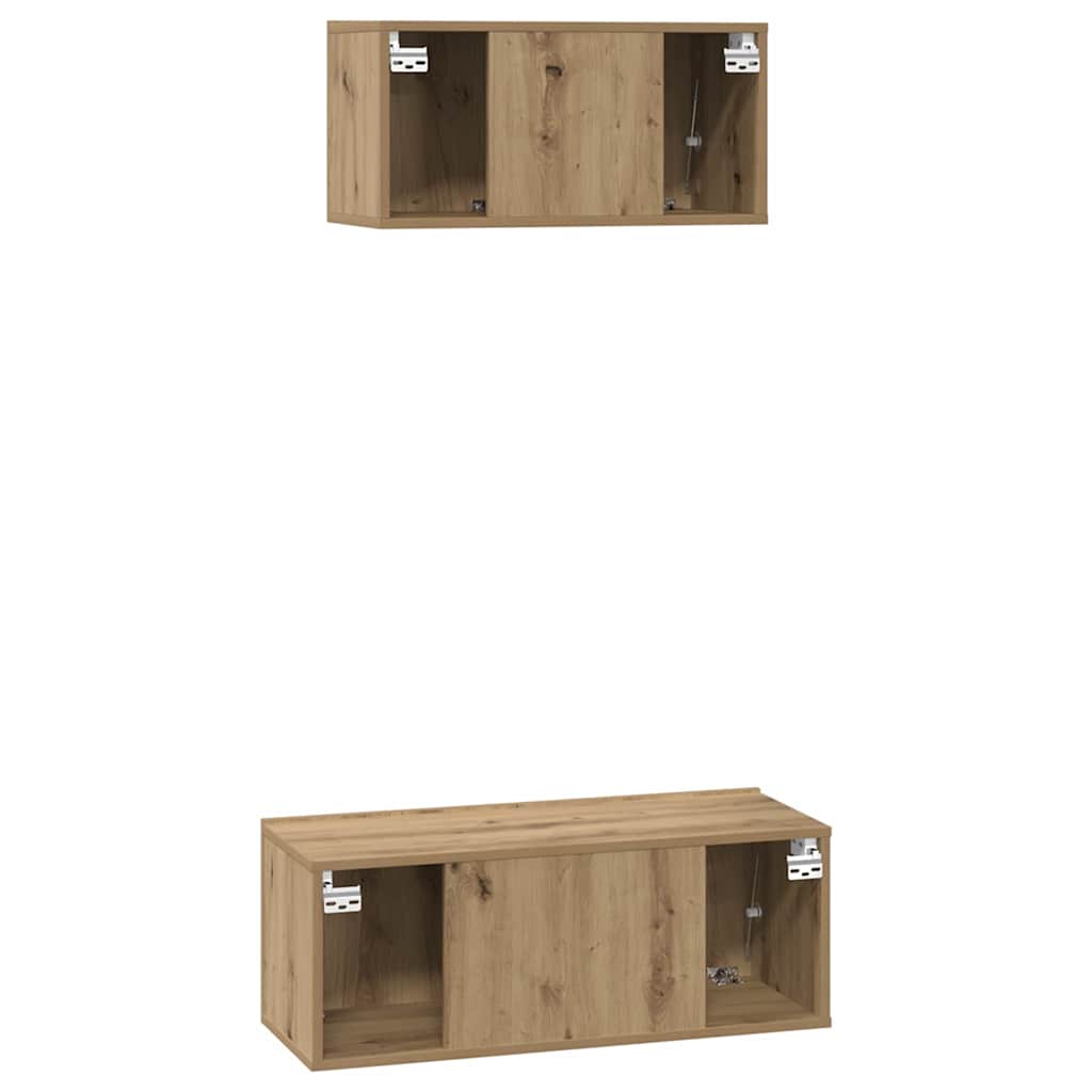 vidaXL Σετ επίπλου τηλεόρασης 2 pcs artisan δρυς 80 x 30 x 30 εκ