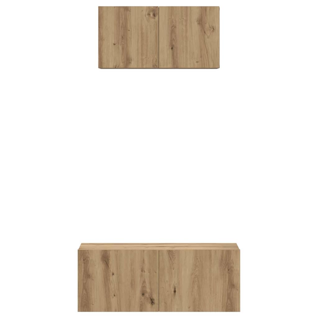 vidaXL Σετ επίπλου τηλεόρασης 2 pcs artisan δρυς 80 x 30 x 30 εκ