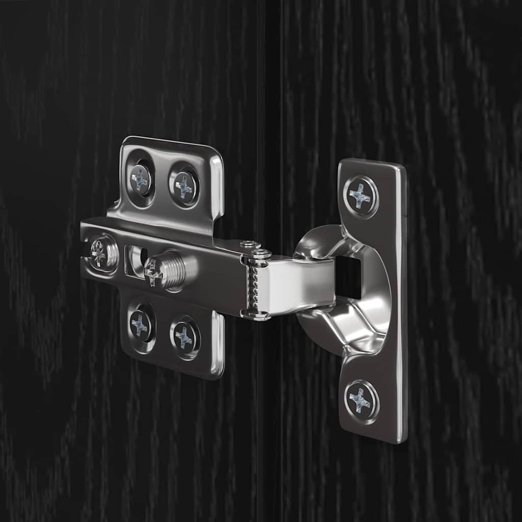 vidaXL Σετ Ράφι Τηλεόρασης 3 pcs Μαύρη Δρυς 150.5 x 30 x 90 εκ.