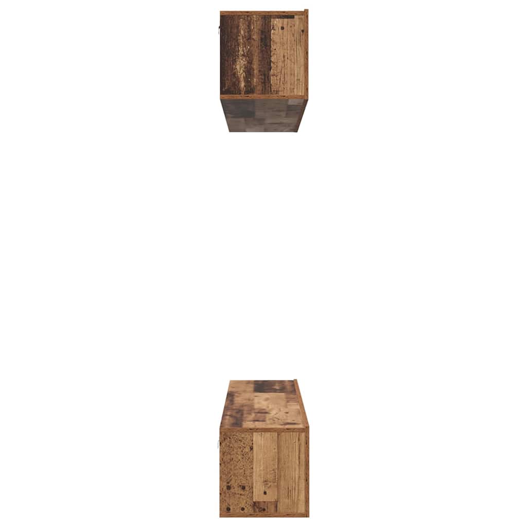 vidaXL Σετ επίπλου τηλεόρασης Επιτοίχιο 5 pcs Παλαιό ξύλο