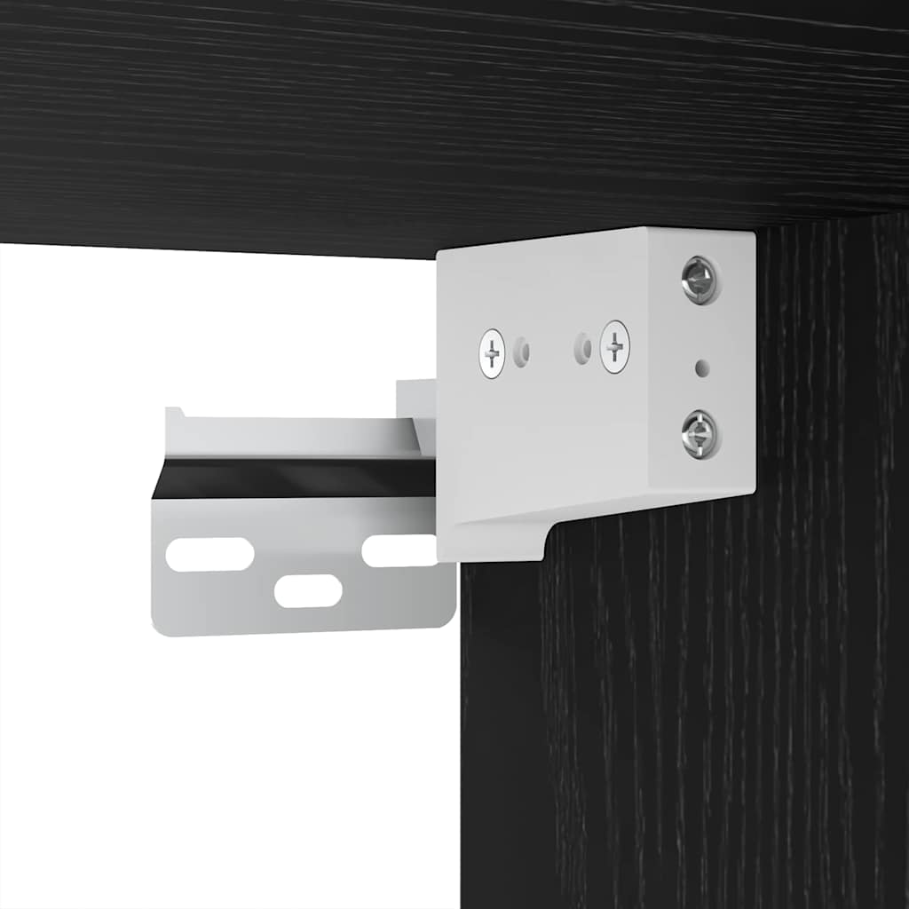 vidaXL Σετ τηλεοπτικού cabinet 4 pcs Μαύρη Δρυς 30.5 x 30 x 90 cm