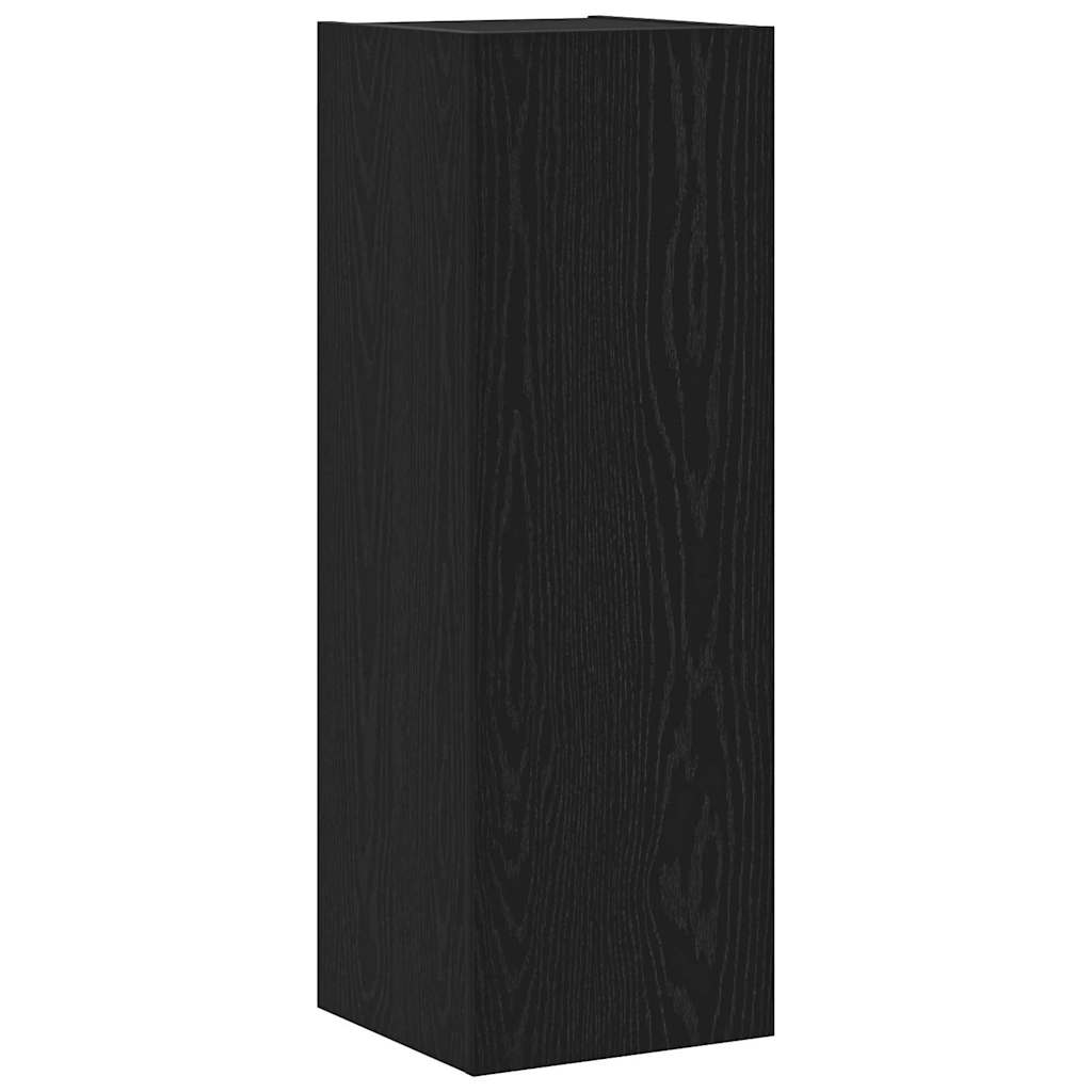 vidaXL Σετ τηλεοπτικού cabinet 4 pcs Μαύρη Δρυς 30.5 x 30 x 90 cm