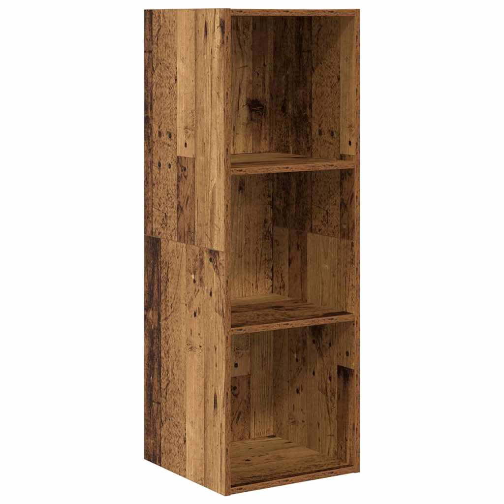 vidaXL Σετ επίπλου τηλεόρασης 4 pcs Παλιό ξύλο 37 x 37 x 142.5 εκ