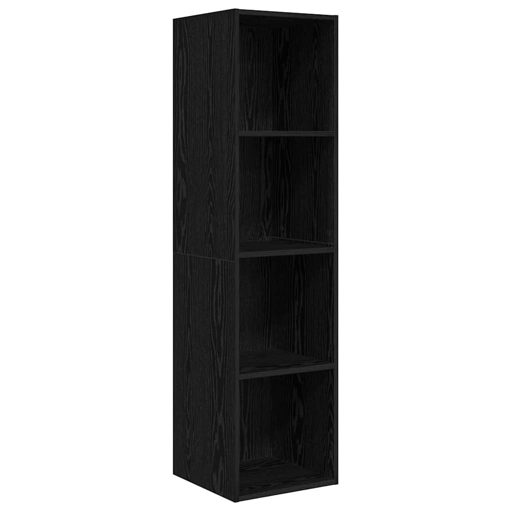 vidaXL Σετ επίπλου τηλεόρασης 4 pcs Μαύρη δρυς 37 x 37 x 142.5 εκ