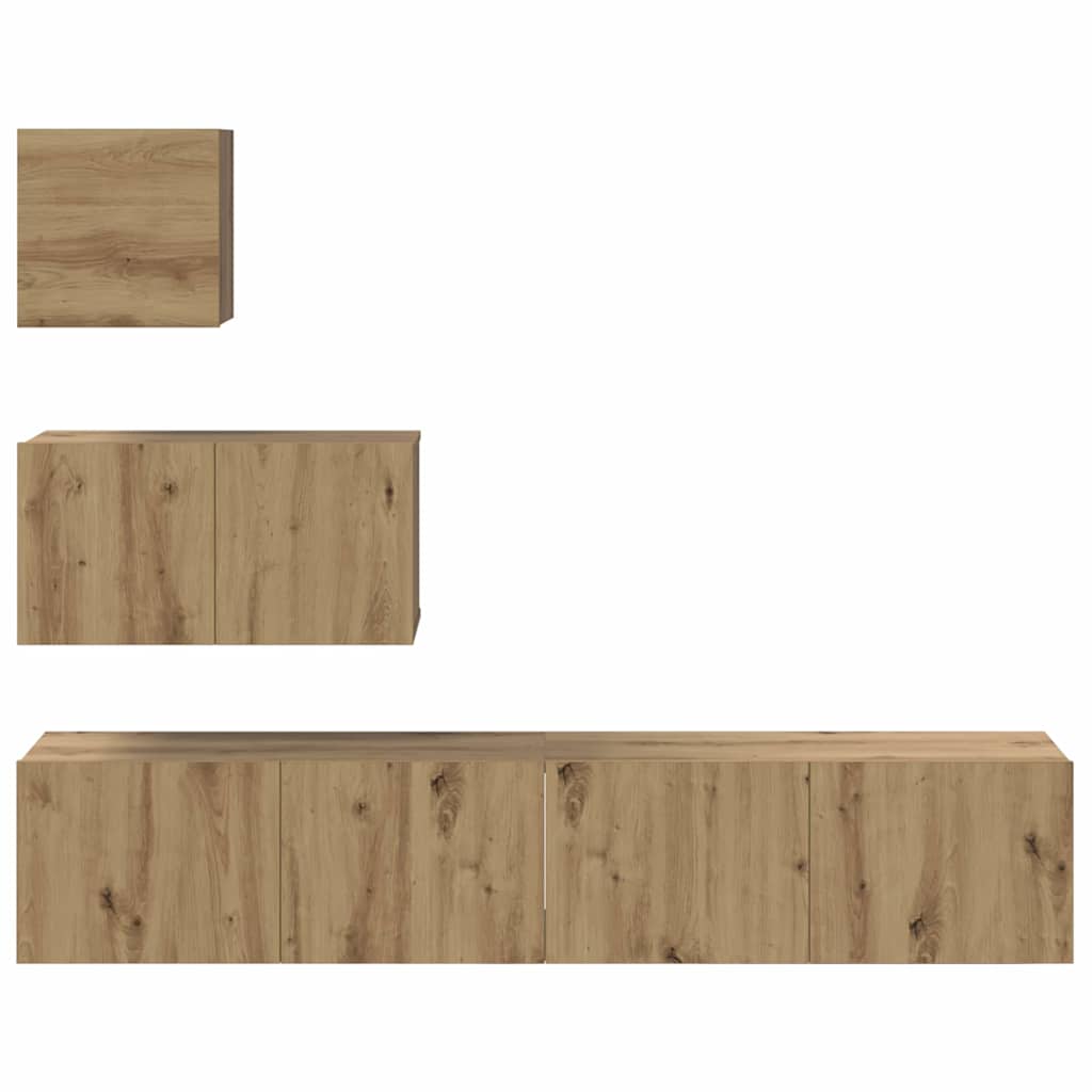 vidaXL Σετ επίπλου τηλεόρασης 4 pcs artisan δρυς 80 x 30 x 30 εκ
